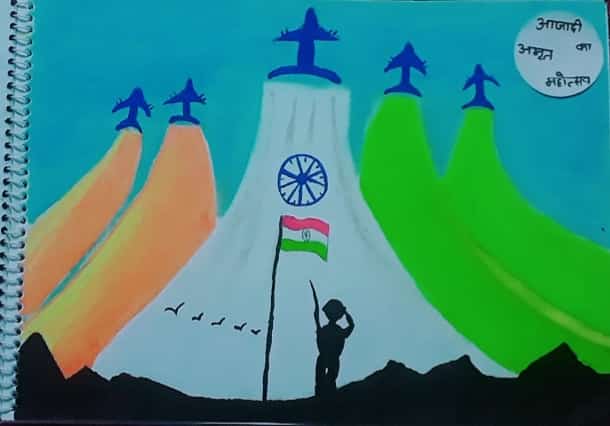 Republic Day Scenery Drawing / How to Draw 26 January republic day scenery-  India - YouTube